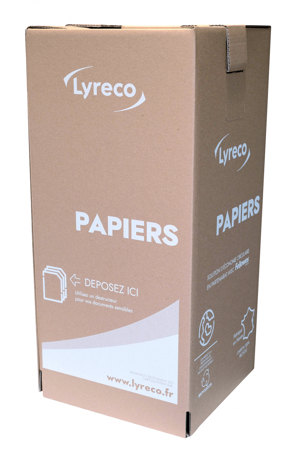 container de reprise de papier Lyreco
