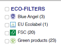 very small ecofilter webshop