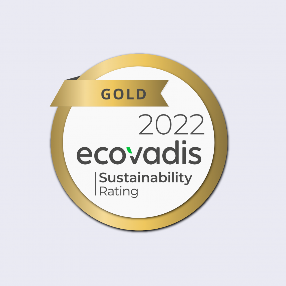 Ecovadis gold medal promote