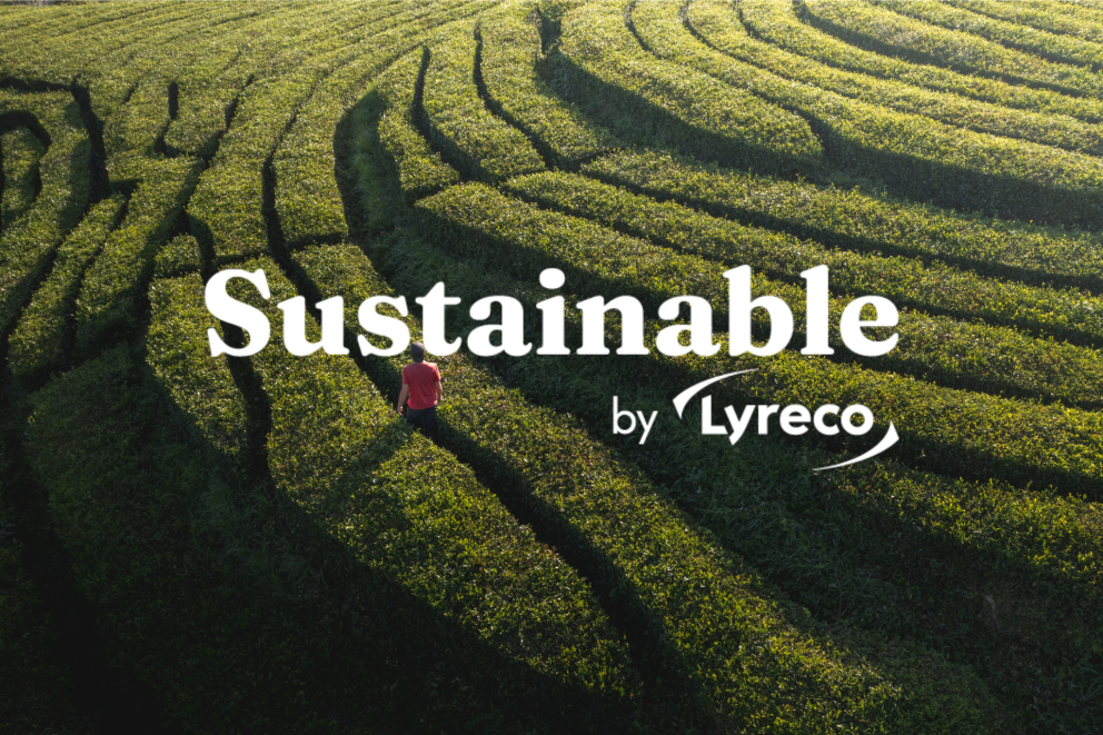 Man walking through fields - Sustainable by Lyreco