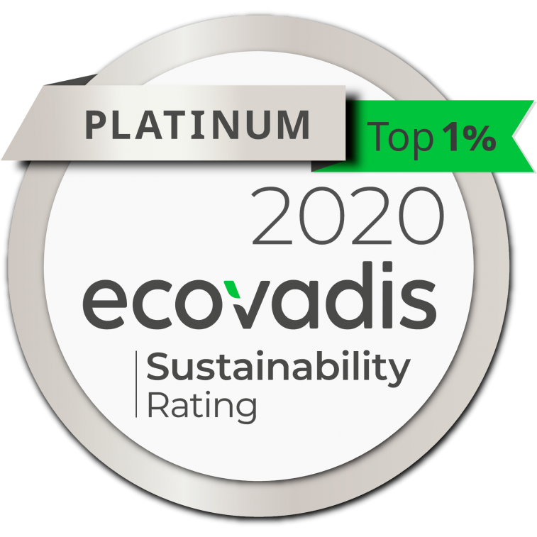 Ecovadis Platinmedaille, Lyreco unter den Top 1% Unternehmen weltweit